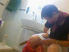 spied friends in his toilet
