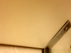 strokes cock while woman peeing