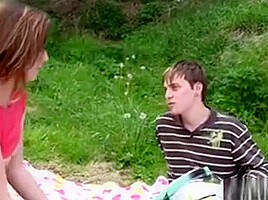teen 18+ Bella Gets Pussy Fucked And Jizzed Outdoors