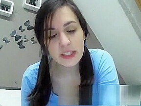 teen 18+ Horny Brunette Masturbate at evocams