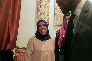 teen 18+ reality first time Hot arab girls try foursome