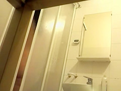teen 18+ taking shower in bathroom