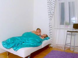 the goddess of big breasts gets a wake up fuck