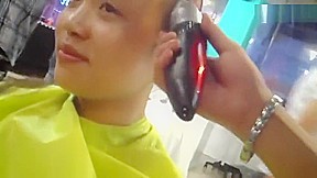 two girls headshave