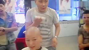 two girls headshave