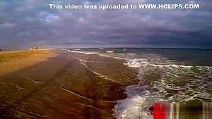 very hot masturbation in public on the beach