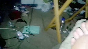 video of me clipping my toenails, smelling feet, and nudity