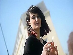 walking Alicia golden 16cm high heels smoking