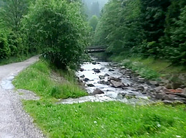 walking up the mountain