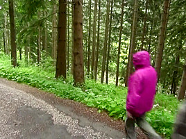 walking up the mountain