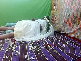 white saree honeymoon