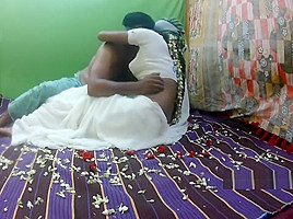 white saree honeymoon