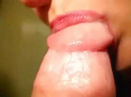 wife blows big fat cock and swallows