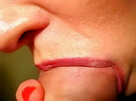 wife blows big fat cock and swallows