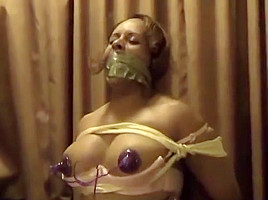 wrap gagged electro stimulation