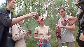 young group sex on nature