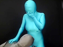 zentai sex blue